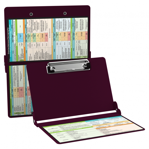 WhiteCoat Clipboard® - Wine Ovarian/Adnexal Sonography Edition